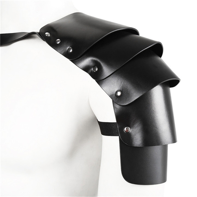 Mężczyźni PU Skóra Cosplay Harness, Wiking Wojownik Pasy na ramieniu, Rycerz Cosplay kostium, Renesansowe akcesoria, Gothic