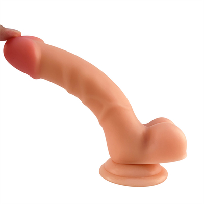 Najwyższej jakości oprogramowanie na zewnątrz twarde wewnątrz sztuczny penis silikonowy dorosły seks olbrzymi dildo