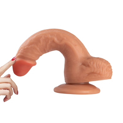 Realistyczny Dildo Bezpieczny bodziec G Spot Stimulator Dildos z silną kubką ssącą dla rąk darmowa gra zabawki seksualne dla dorosłych