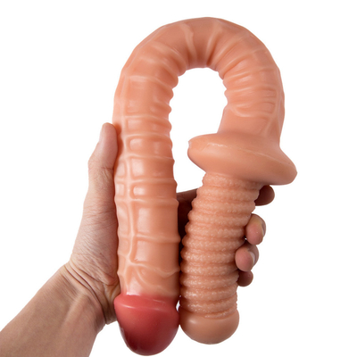 Ogromne realistyczne zabawki dla dorosłych Dildo hurtowe dla kobiety Kobiety Miękkie Elastyczne Realistyczne Brązowe