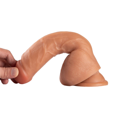 9' Inch Medyczny PVC Realistyczny Miękki Dildo z Kubką Wysiłową Duży Wielki Dick dla Kobiet Cyber Skóra Wysiłowa Puchar Penis
