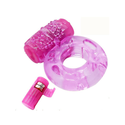 TPE Vibrator z pierścieniem kurczaka, który ustawia pierścień wibracji spermy dla męskiego opóźnienia