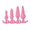 Różowy / fioletowy uchwyt pierścień korek analny pochwy miękkie silikonowe zabawki analne dla kobiet