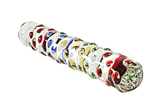 Kolorowy korek analny Pyrex