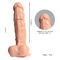RD-09 Medyczne silikonowe Dildo Sex Toy Masturbador Para Las Mujeres 6 prędkości obracania