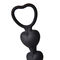 AP-12 Butt Plug Anal Sex Toys Bezpieczny silikonowy materiał w kształcie serca Fioletowy czarny kolor