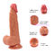 Flesh Color Dildo Sex Toy Realistyczny gumowy penis Prawdziwa skóra Dildo wodoodporny