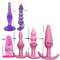 6 sztuk kombinacja miękkich kulek analnych TPE zestaw zatyczek analnych stymulator Anal Sex zabawki dla mężczyzn i kobiet