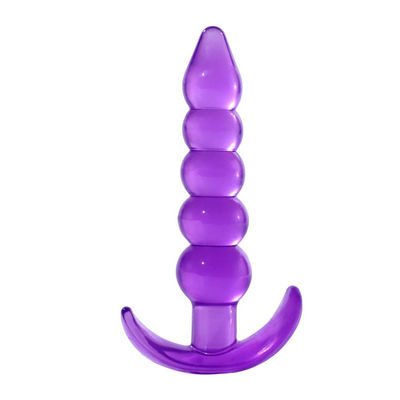 Bumpy Delight Elastyczny wodoodporny korek analny z gumy TPE z gładkimi przyrostowymi koralikami
