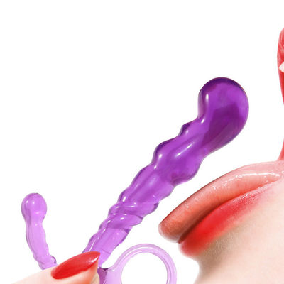 Miękka wodoodporna 3 szt. Korek analny z koralikami, korek analny Dildo Hollow Masażer prostaty